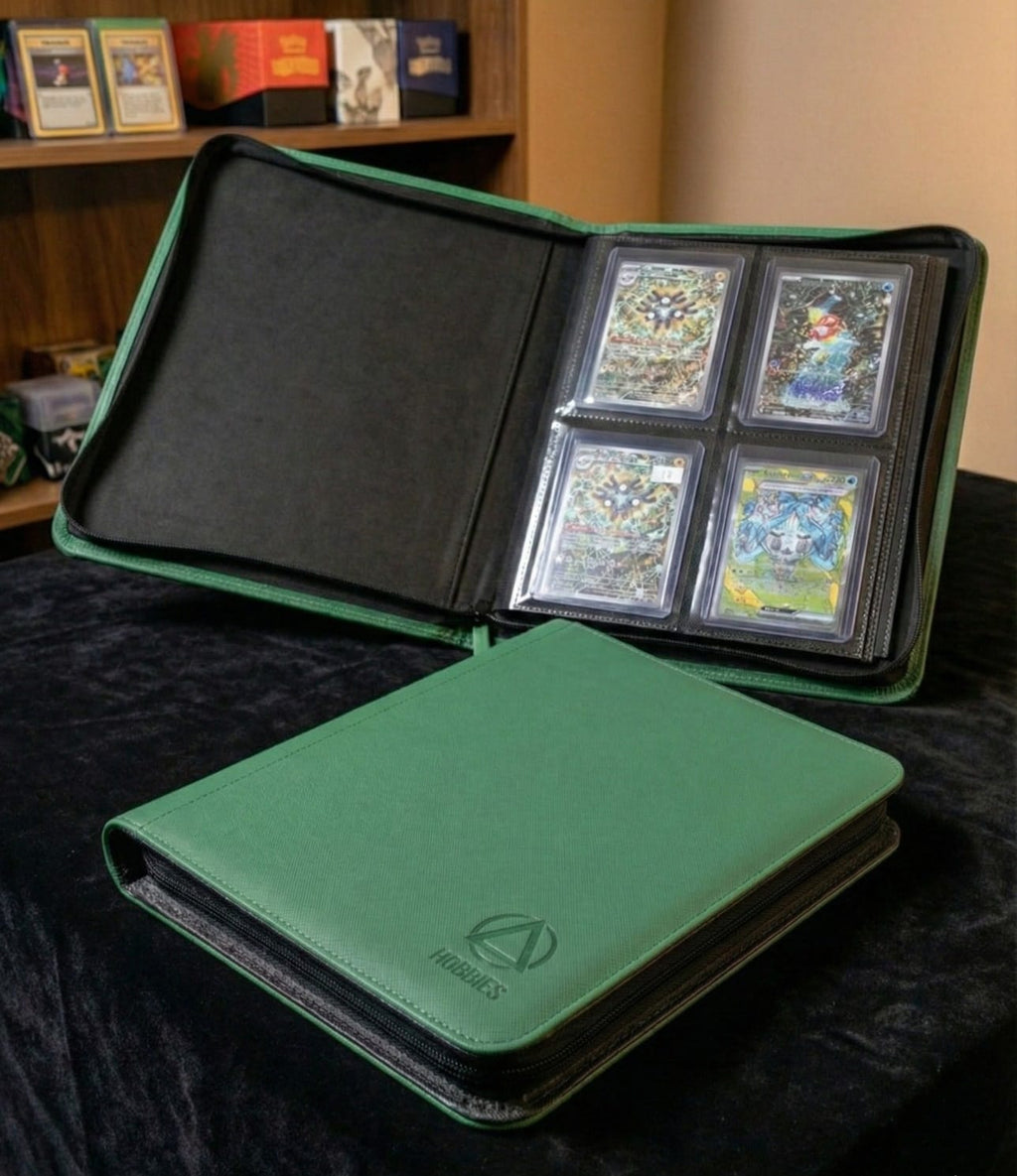 Premium Side-Loading Card Binders - Toploader 4-Pocket (TCG, Pokemon, MTG, Sports)